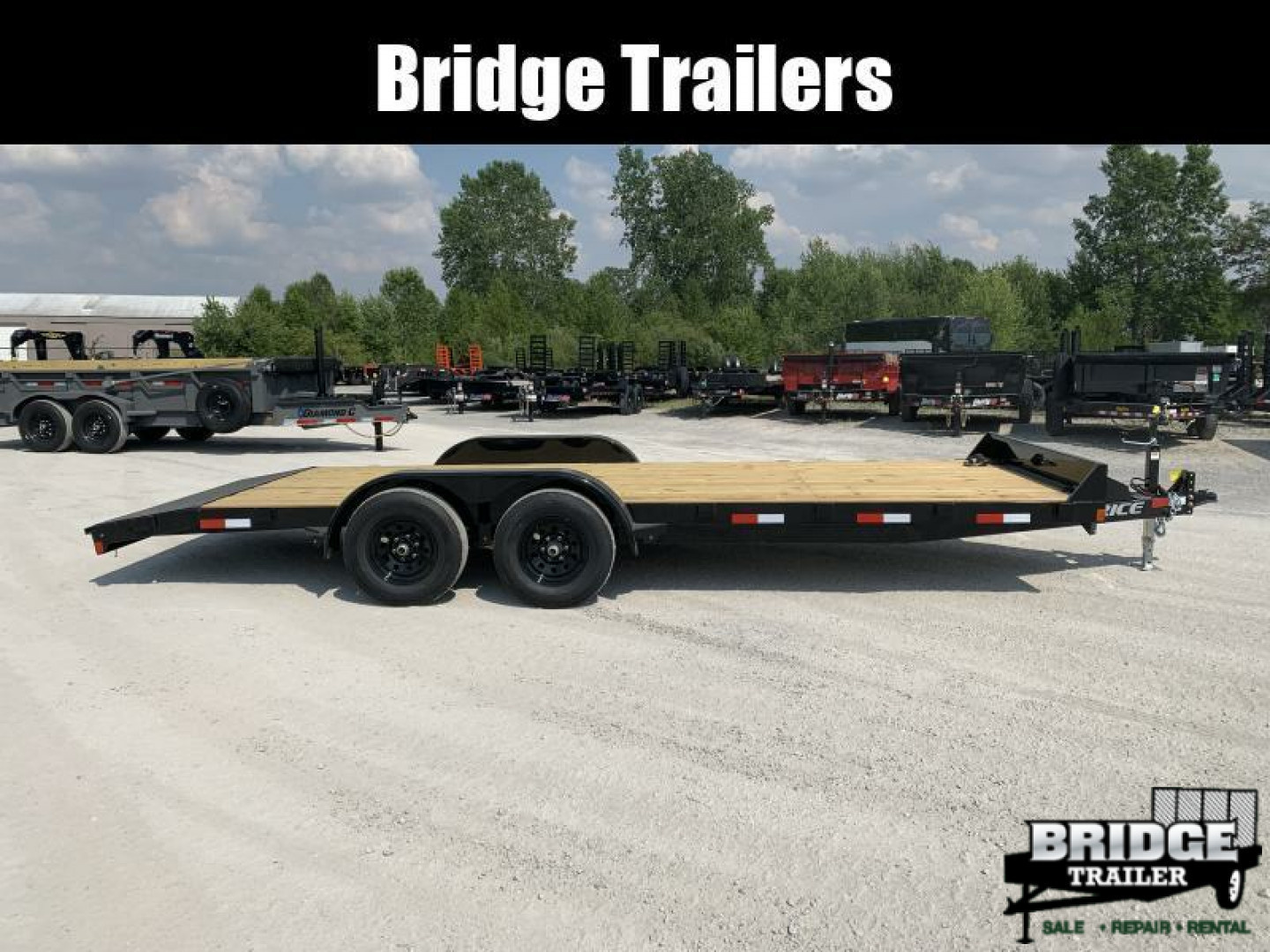 New 2026 Rice Trailers FMCMR8220 (82" X 18' + 2') 9.9K Magnum Car Hauler / Racing Trailer