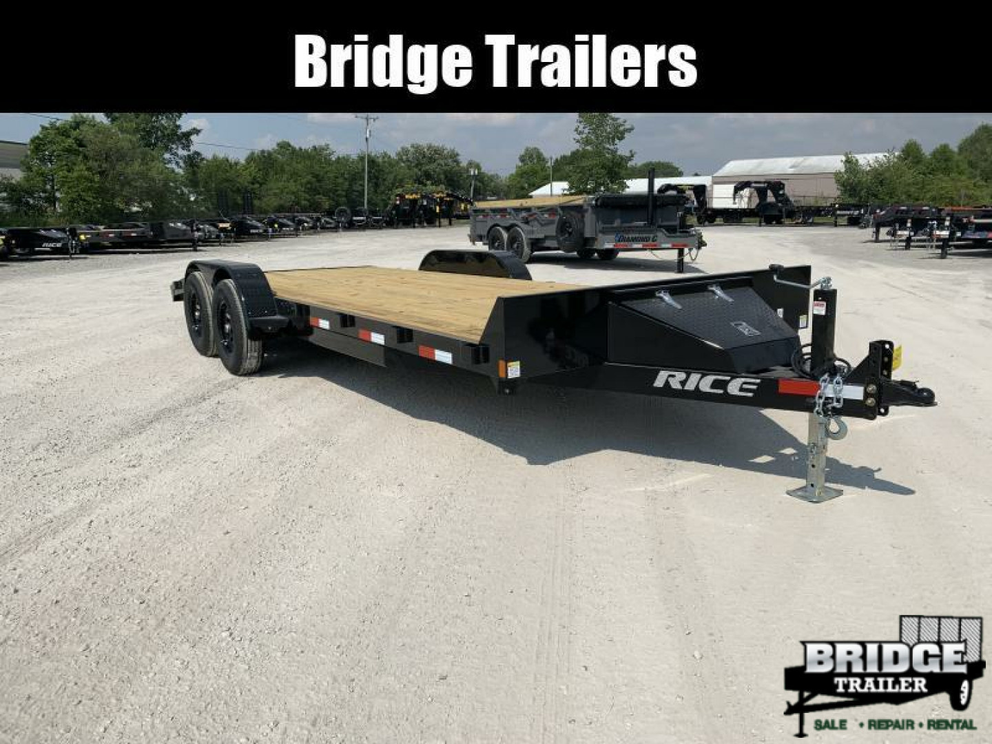 New 2026 Rice Trailers FMCMR8220 (82" X 18' + 2') 9.9K Magnum Car Hauler / Racing Trailer