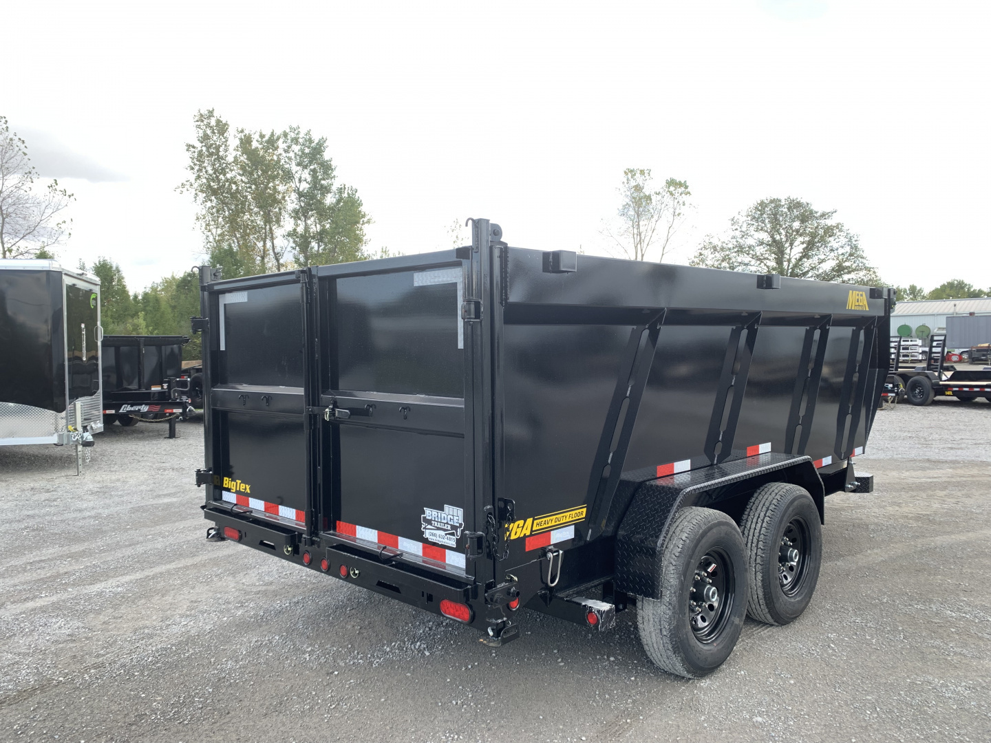 New 2026 Big Tex Trailers 14TD--14C4A-BK (83" X 14') 15.4K - 48" High Side Dump Trailer