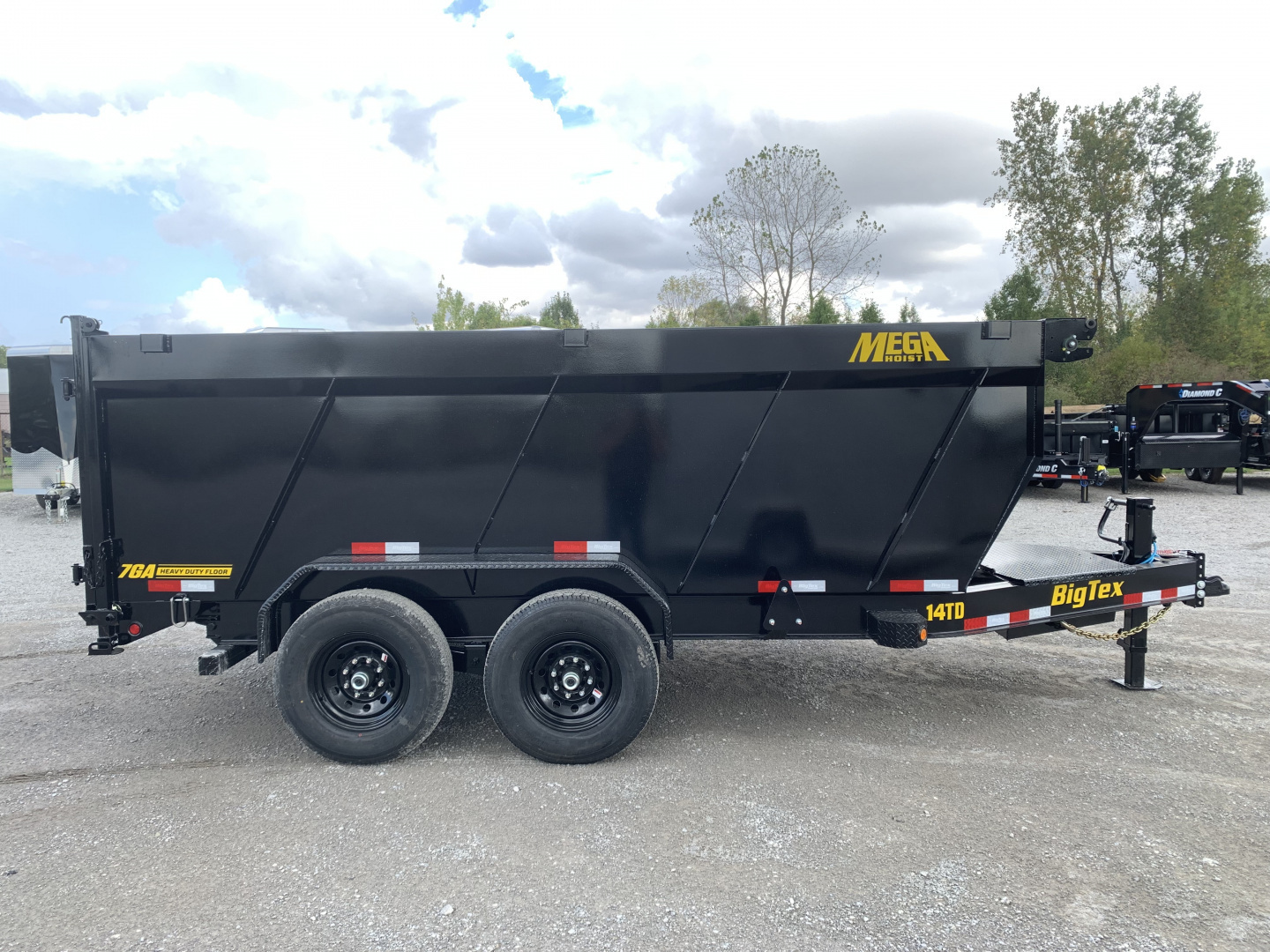 New 2026 Big Tex Trailers 14TD--14C4A-BK (83" X 14') 15.4K - 48" High Side Dump Trailer