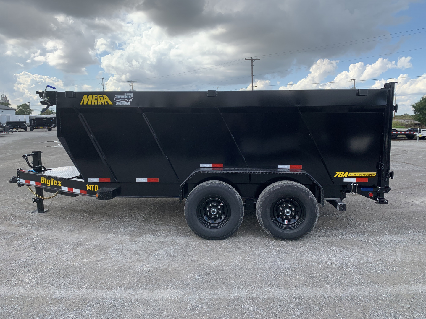 New 2026 Big Tex Trailers 14TD--14C4A-BK (83" X 14') 15.4K - 48" High Side Dump Trailer