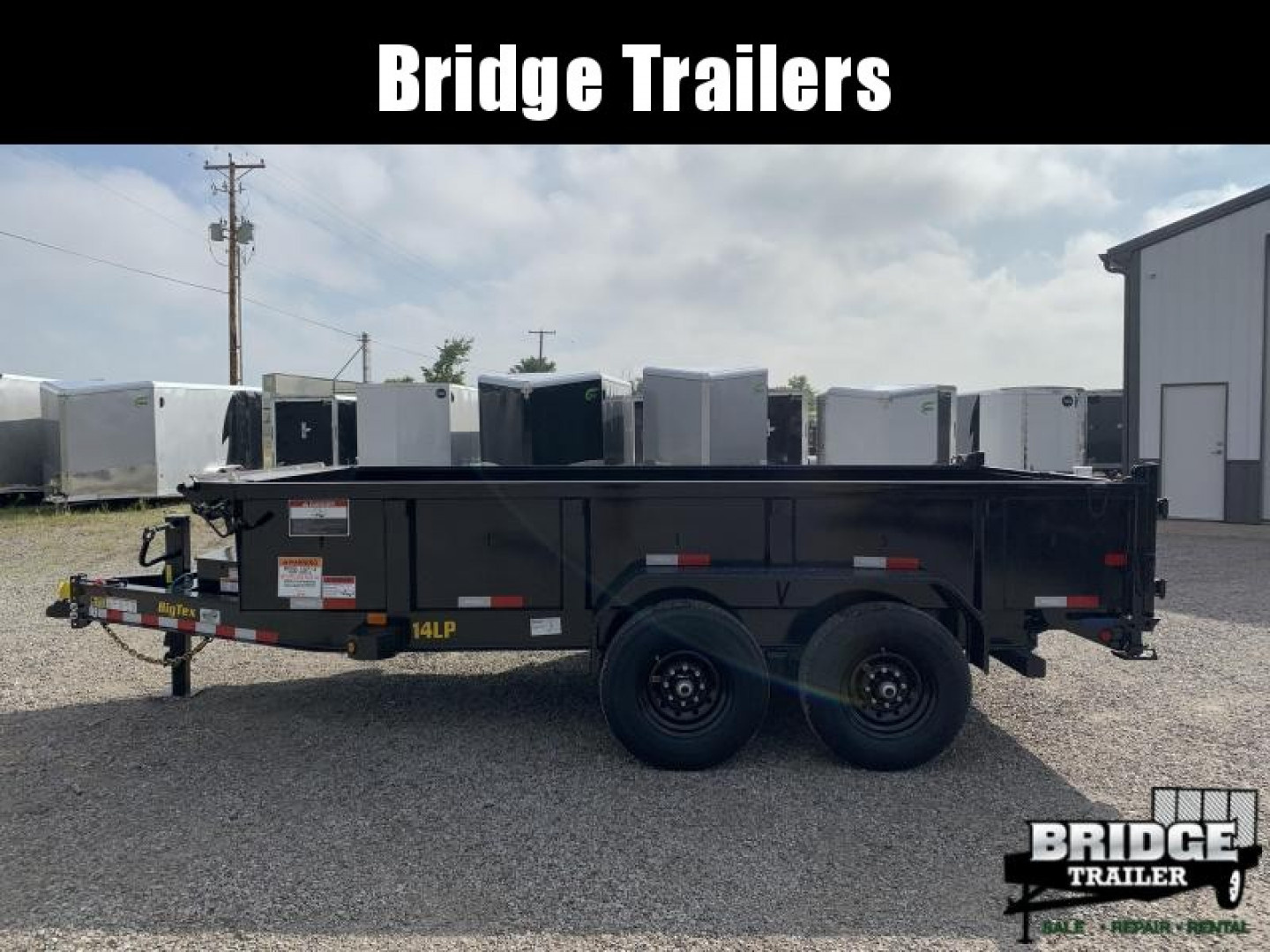 New 2026 Big Tex Trailers 14LP-14BK6SIRPD (83" X 14') 14K Dump Trailer