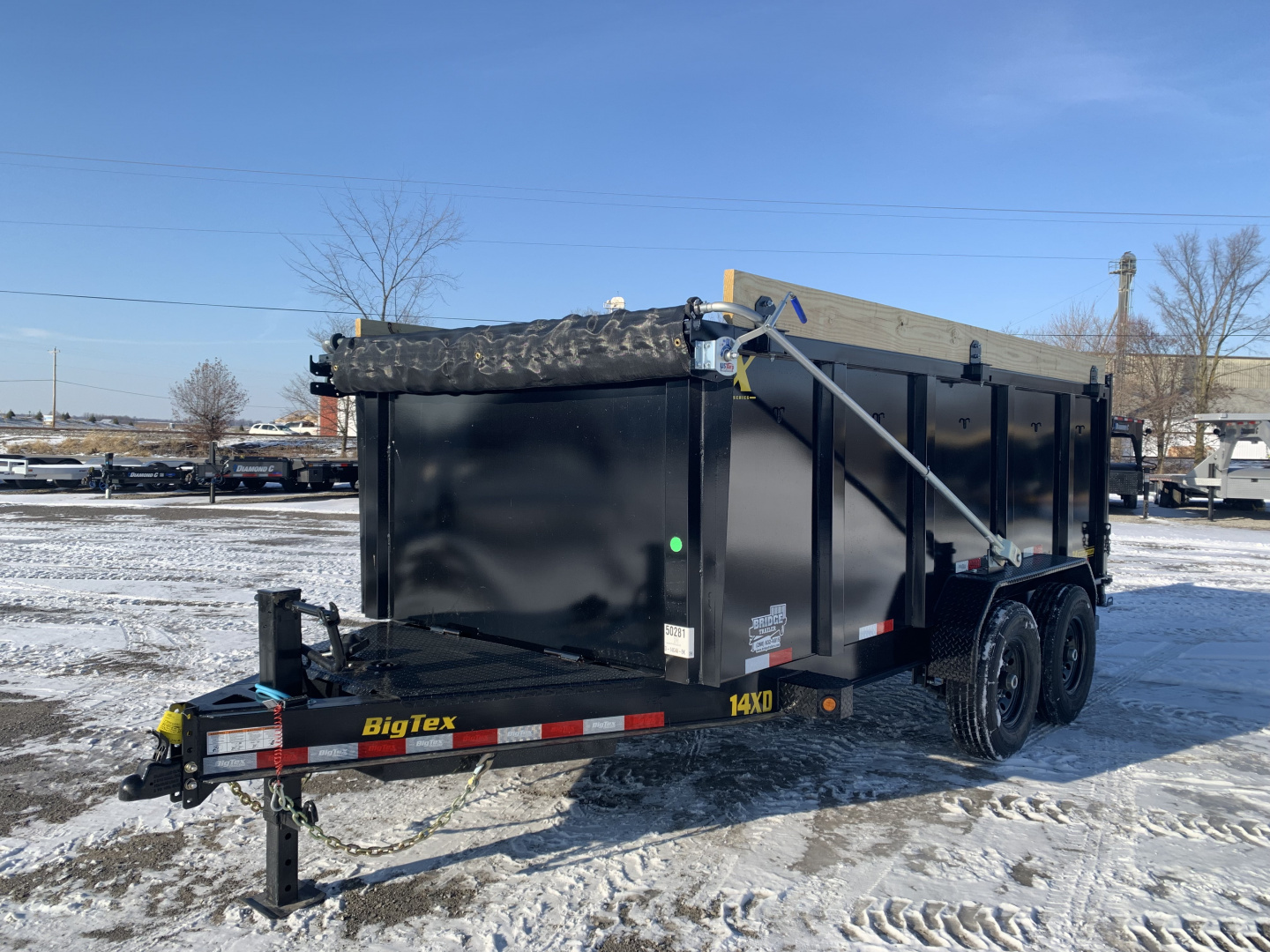 New 2026 Big Tex Trailers 14XD-14C4A-BK (83" X 14') 15.4K - 48" High Side Dump Trailer