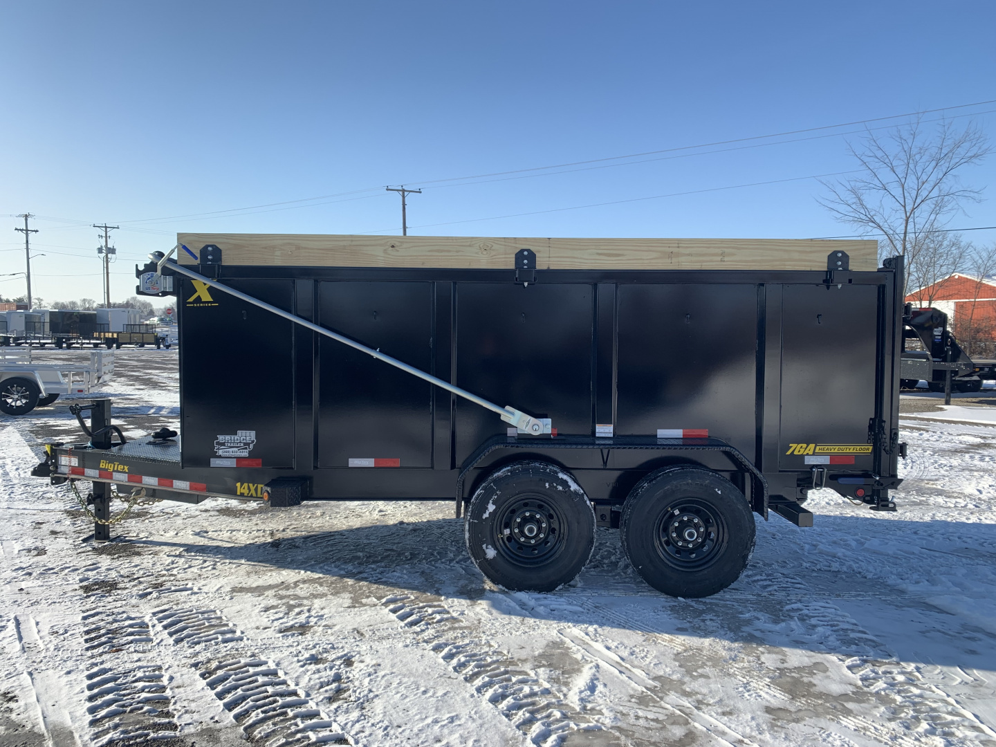 New 2026 Big Tex Trailers 14XD-14C4A-BK (83" X 14') 15.4K - 48" High Side Dump Trailer