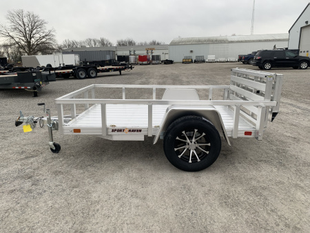 New 2026 Sport Haven AUT508D-F (5' x 8') 2.9K Aluminum Utility Trailer