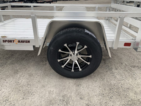 New 2026 Sport Haven AUT508D-F (5' x 8') 2.9K Aluminum Utility Trailer