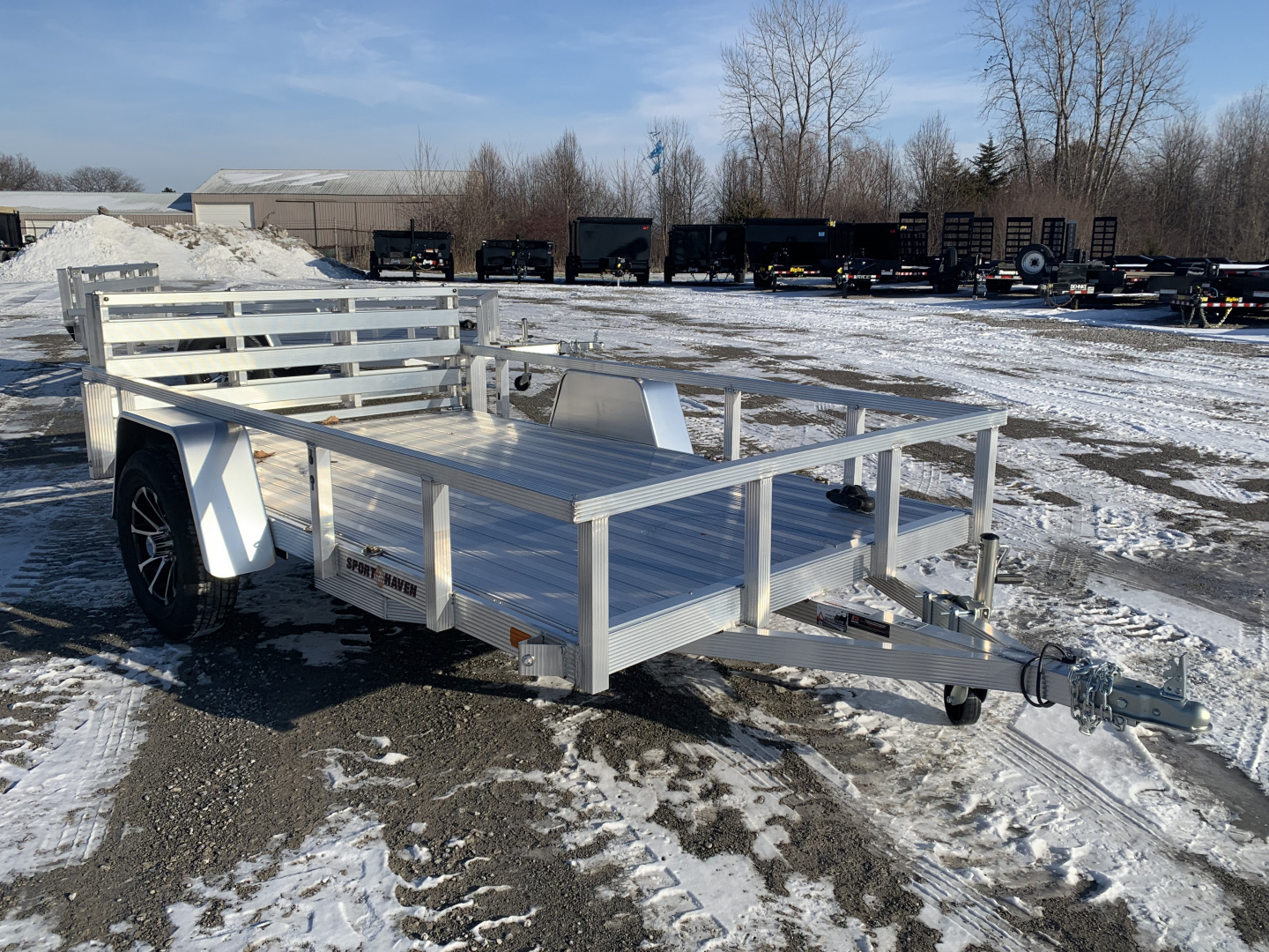 New 2026 Sport Haven AUT610D-F (6' X 10') 2.9K Aluminum Utility Trailer