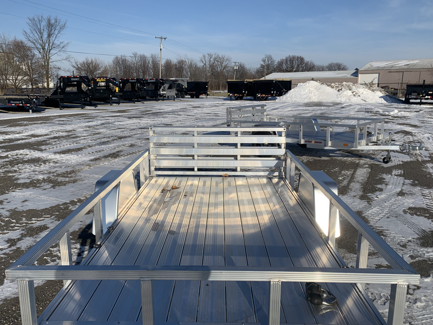New 2026 Sport Haven AUT610D-F (6' X 10') 2.9K Aluminum Utility Trailer