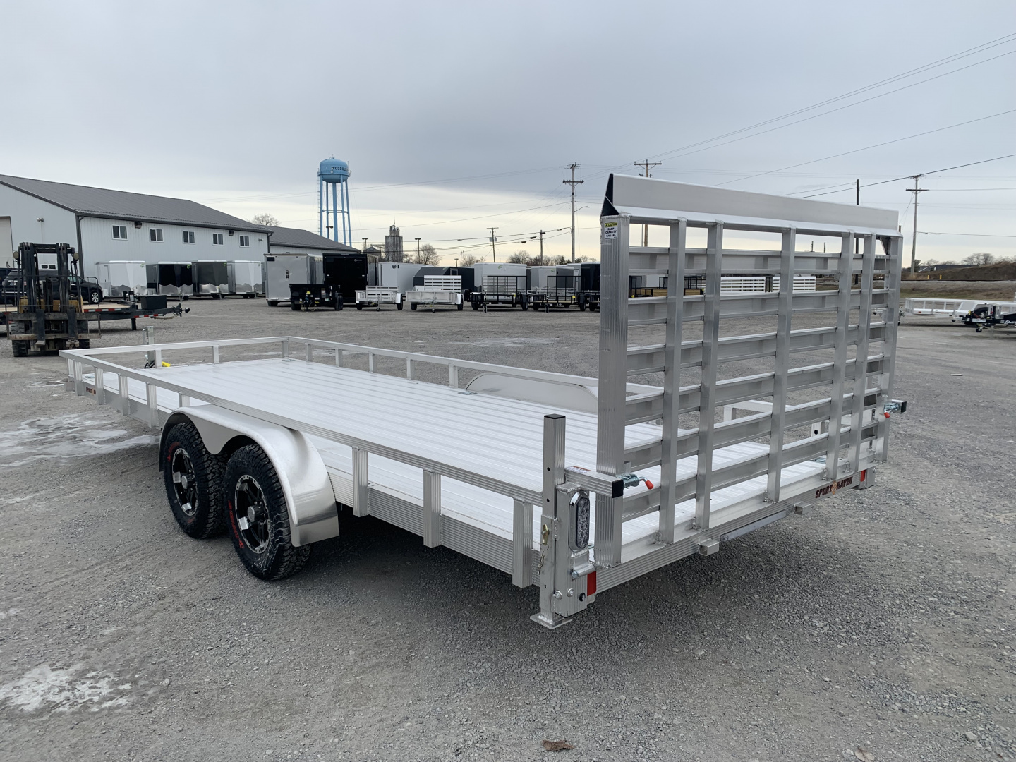 New 2026 Sport Haven AUTX720TD-HD (7' X 20') 7K Aluminum Utility Trailer