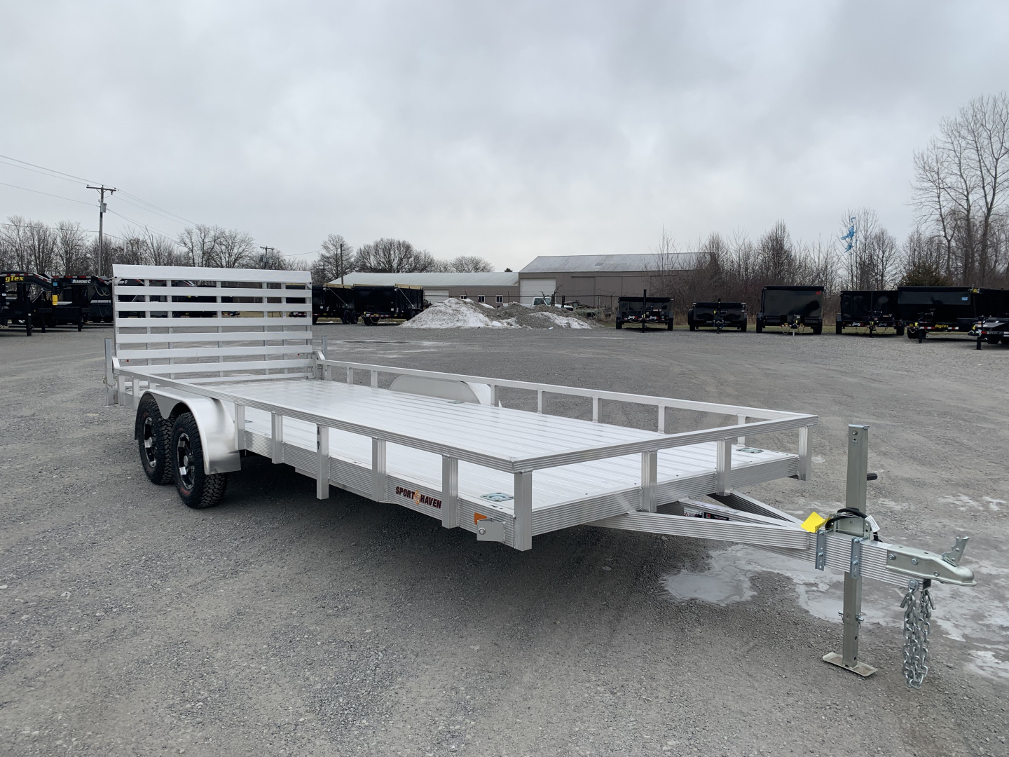 New 2026 Sport Haven AUTX720TD-HD (7' X 20') 7K Aluminum Utility Trailer