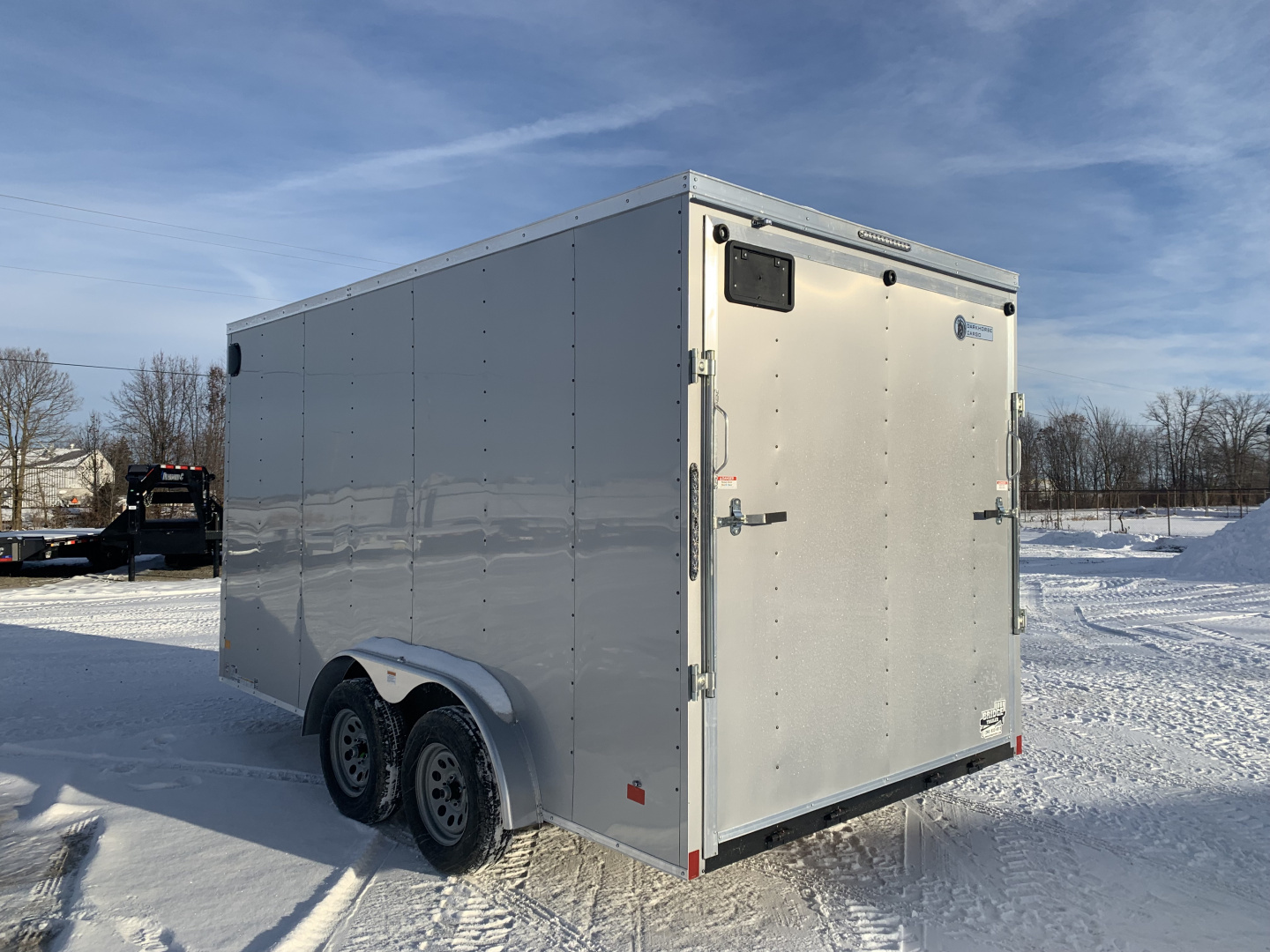 New 2026 Darkhorse DHW7.5X14TA35 (7.5' x 14') 7K V-Nose Cargo / Enclosed Trailer