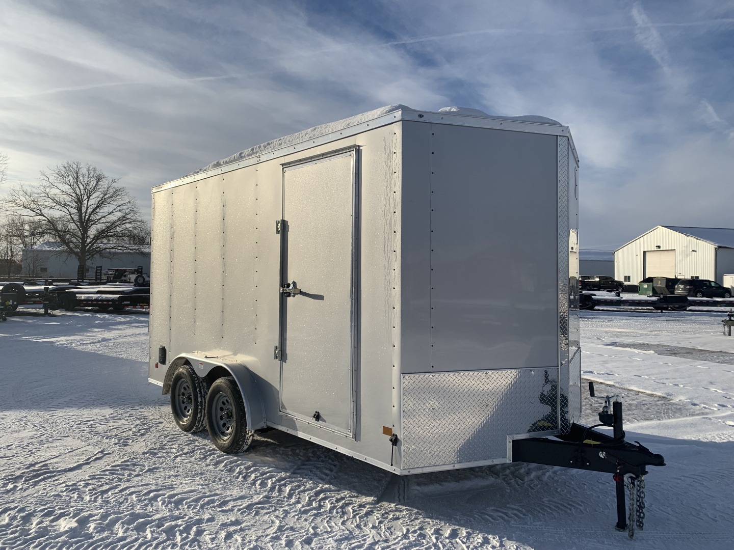 New 2026 Darkhorse DHW7.5X14TA35 (7.5' x 14') 7K V-Nose Cargo / Enclosed Trailer
