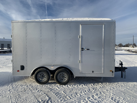 New 2026 Darkhorse DHW7.5X14TA35 (7.5' x 14') 7K V-Nose Cargo / Enclosed Trailer