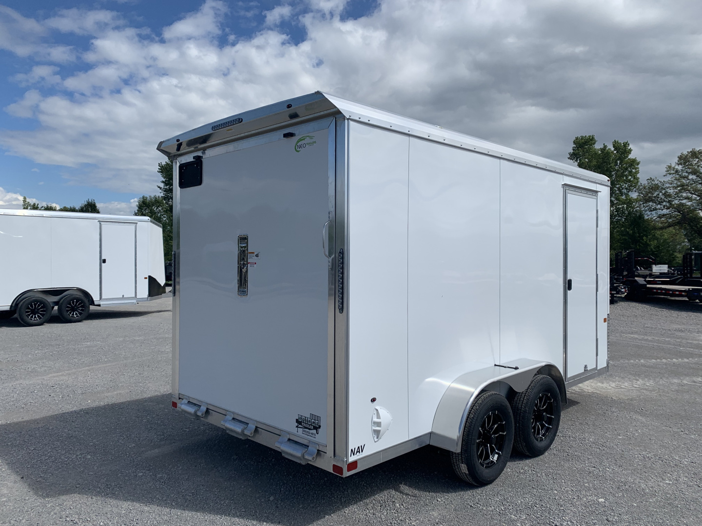 New 2026 NEO TRAILERS NAV147TR6 (7' X 14') 7K V-Nose Cargo / Enclosed Trailer