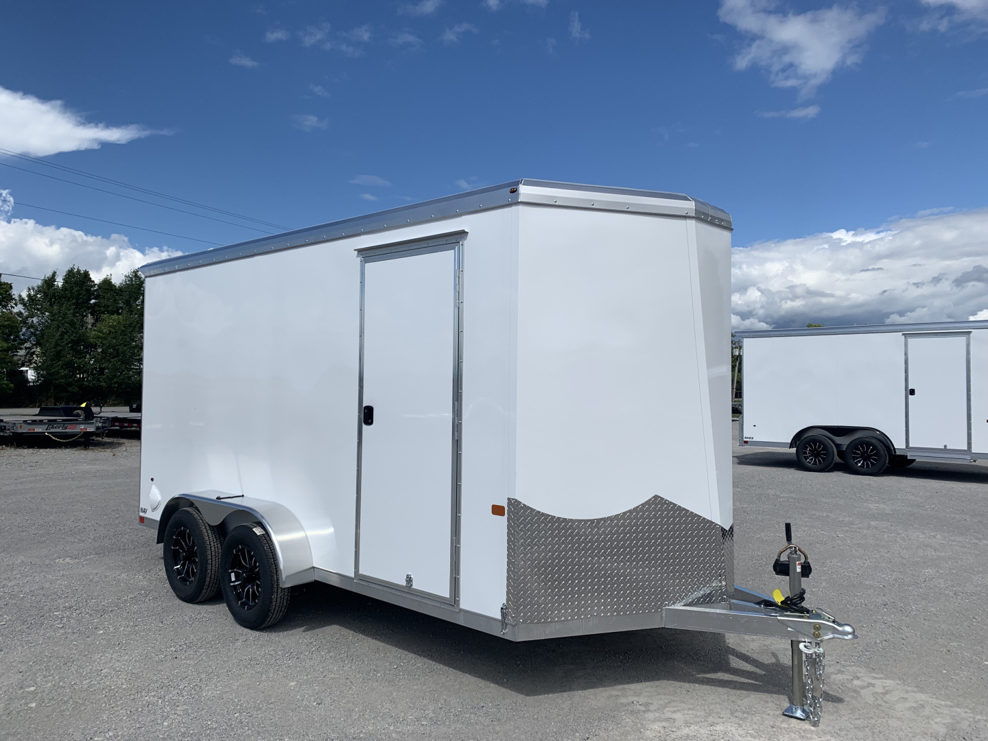 New 2026 NEO TRAILERS NAV147TR6 (7' X 14') 7K V-Nose Cargo / Enclosed Trailer