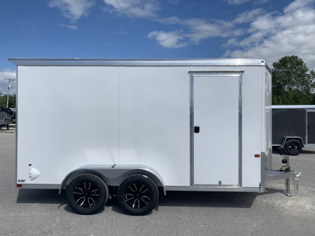 New 2026 NEO TRAILERS NAV147TR6 (7' X 14') 7K V-Nose Cargo / Enclosed Trailer
