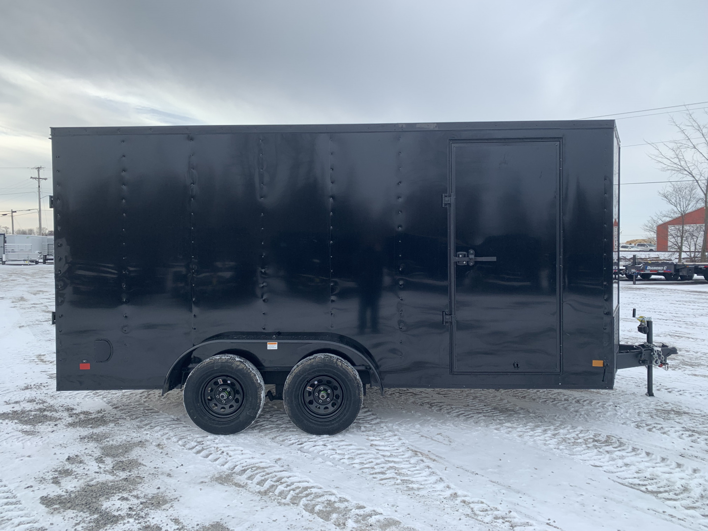 New 2026 Darkhorse Cargo DHW7X16TA35 (7' X 16') 7K V-Nose Cargo / Enclosed Trailer