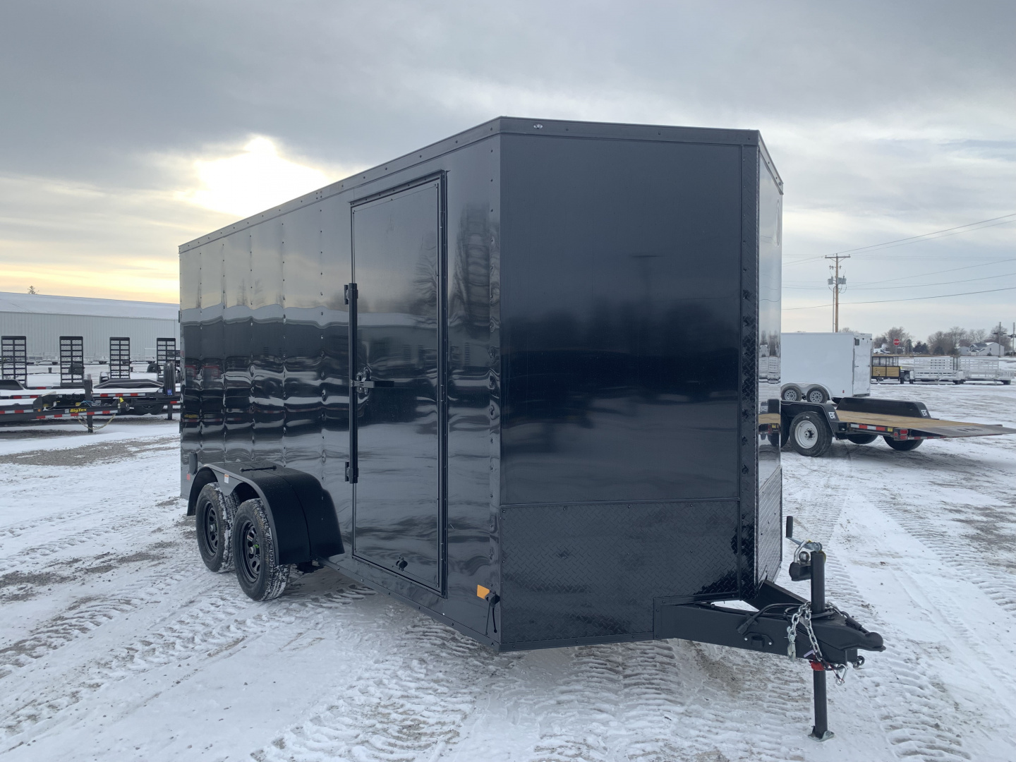 New 2026 Darkhorse Cargo DHW7X16TA35 (7' X 16') 7K V-Nose Cargo / Enclosed Trailer