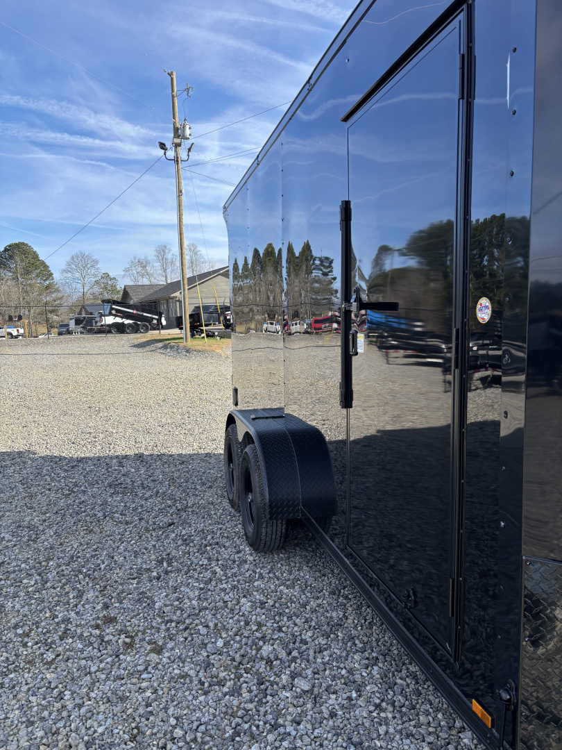 New 2026 Spartan 7X16 Enclosed Trailer, 10K GVWR, 7'6" Interior, Preferred Package Pro Series, PolyCor, StableDeck, Race Wing, Lighting