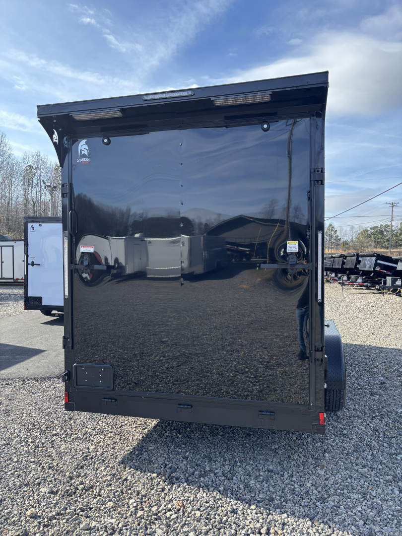 New 2026 Spartan 7X16 Enclosed Trailer, 10K GVWR, 7'6" Interior, Preferred Package Pro Series, PolyCor, StableDeck, Race Wing, Lighting