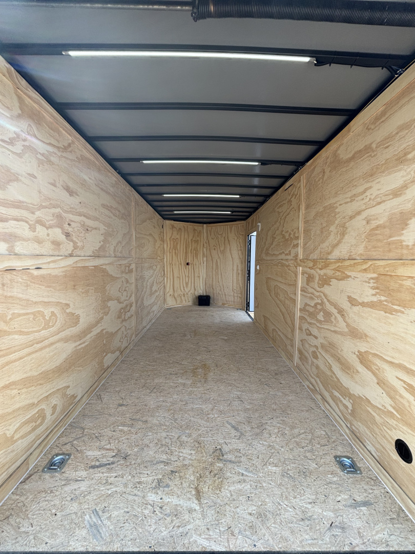 New 2026 Spartan 7X16 Enclosed Trailer, 10K GVWR, 7'6" Interior, Preferred Package Pro Series, PolyCor, StableDeck, Race Wing, Lighting