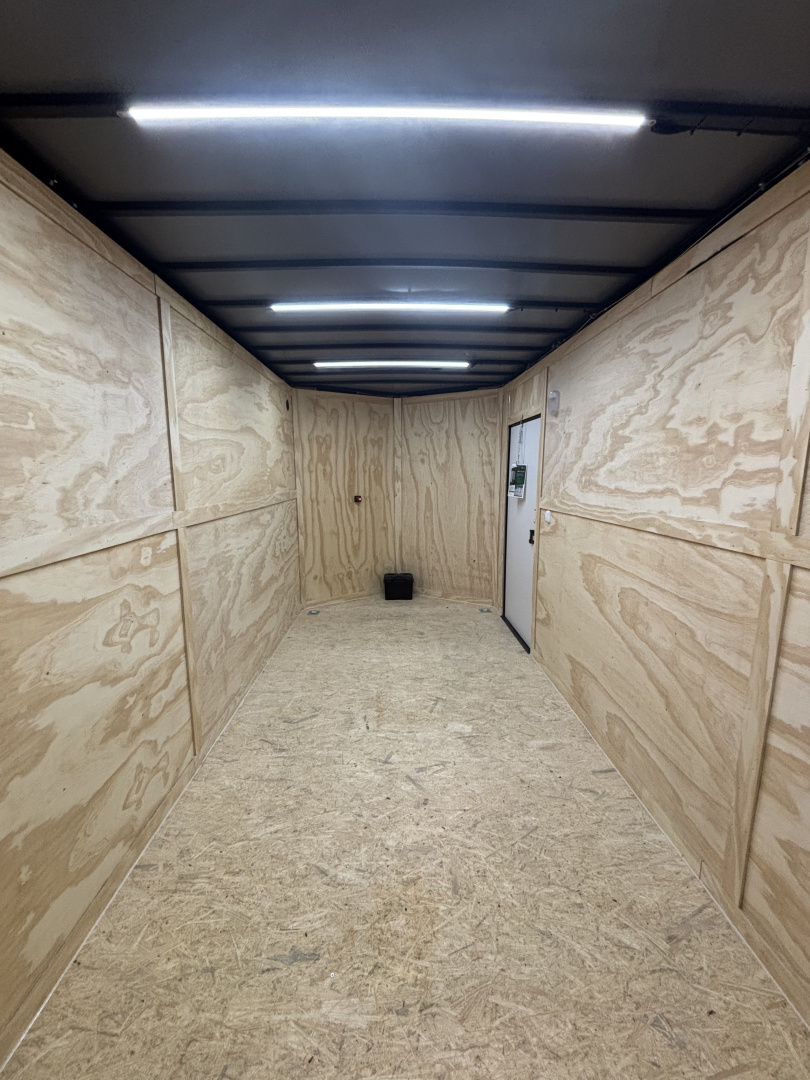 New 2026 Spartan 7X16 Enclosed Trailer, 10K GVWR, 7'6" Interior, Preferred Package Pro Series, PolyCor, StableDeck, Race Wing, Lighting