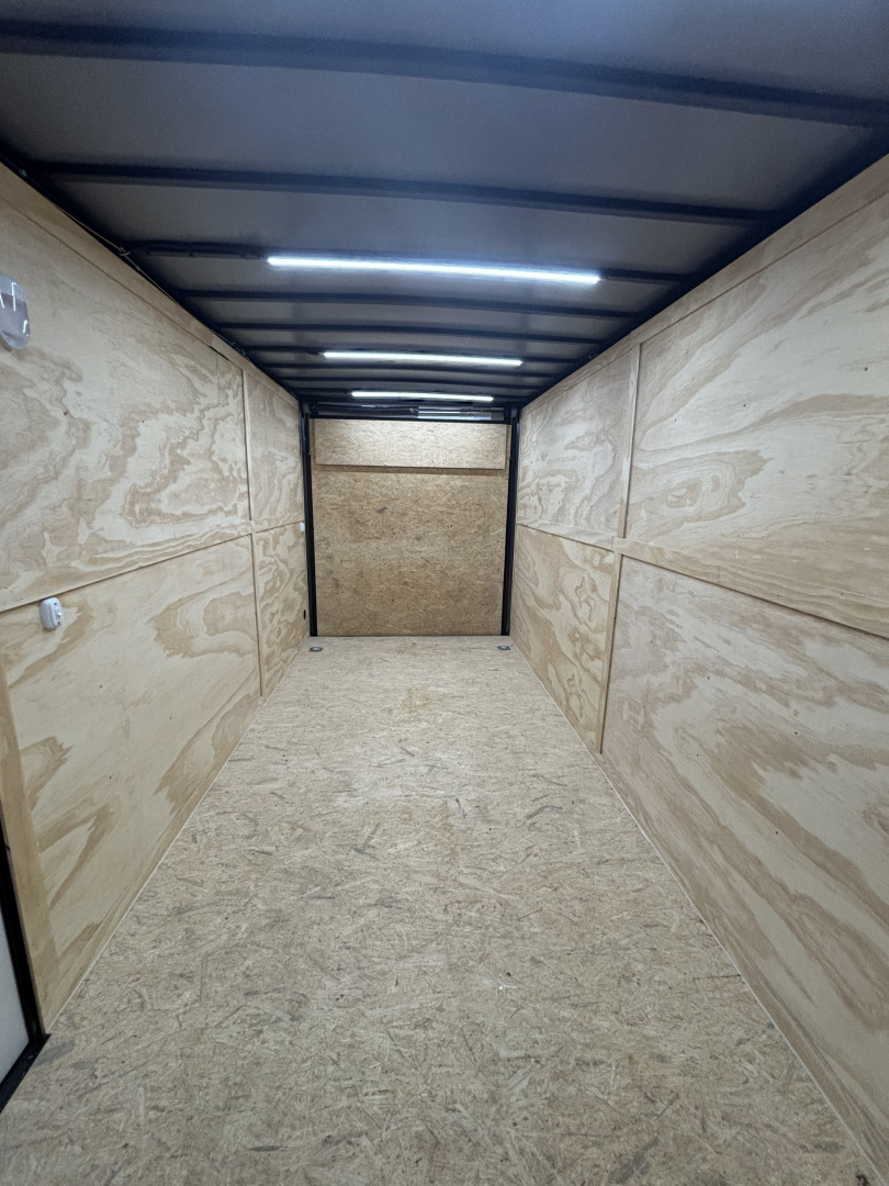 New 2026 Spartan 7X16 Enclosed Trailer, 10K GVWR, 7'6" Interior, Preferred Package Pro Series, PolyCor, StableDeck, Race Wing, Lighting