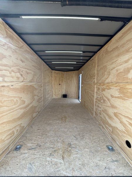 New 2026 Spartan 7X16 Enclosed Trailer, 10K GVWR, 7'6" Interior, Preferred Package Pro Series, PolyCor, StableDeck, Race Wing, Lighting