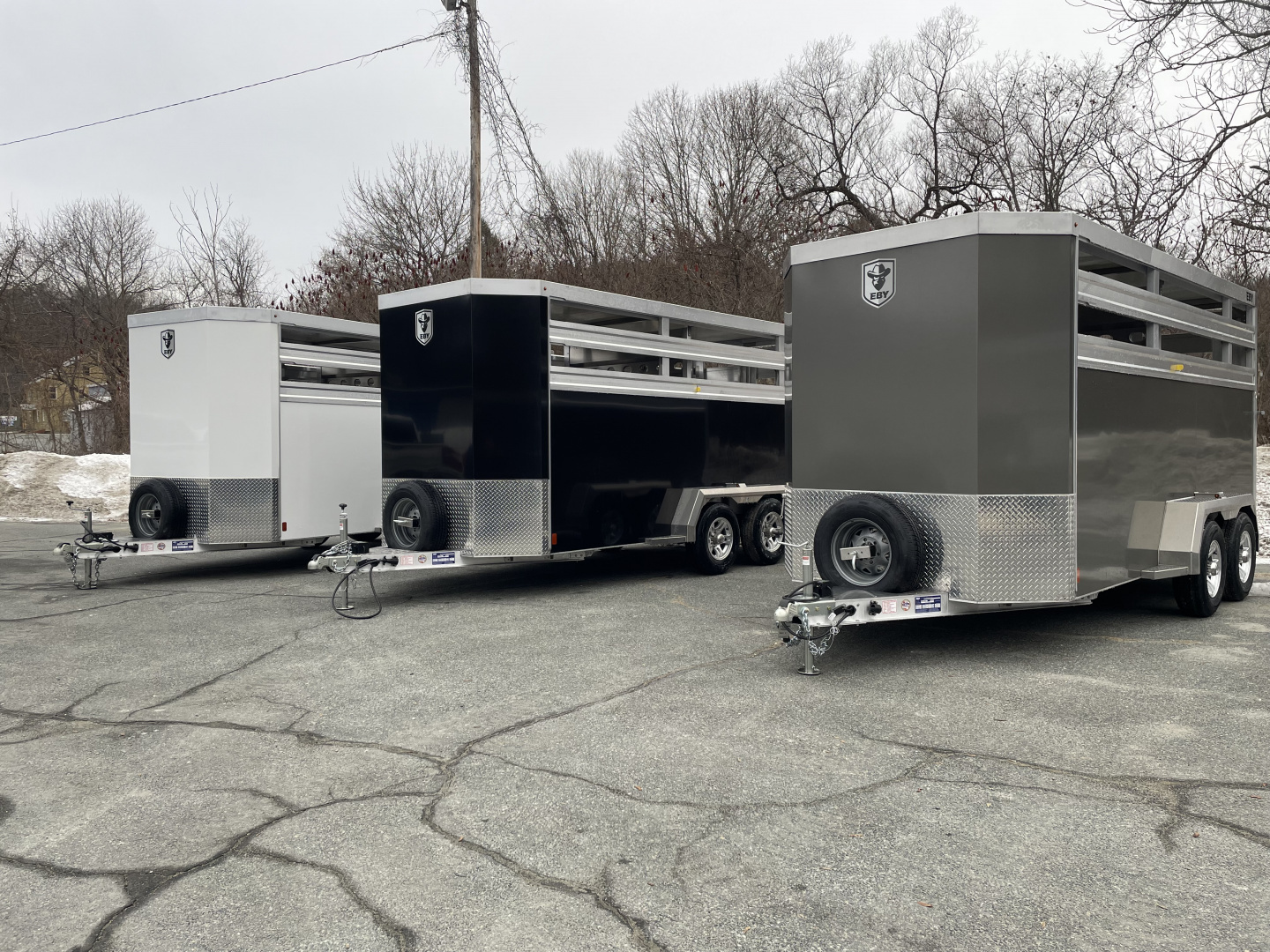 New 2027 EBY Trailers 38 SPECIAL Stock / Stock Combo Trailer
