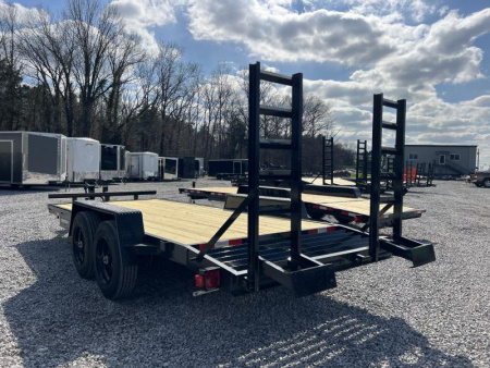 New 2024 Triple Crown Trailers 7X18 EQUIPMENT TRAILER 16K GVWR Equipment Trailer
