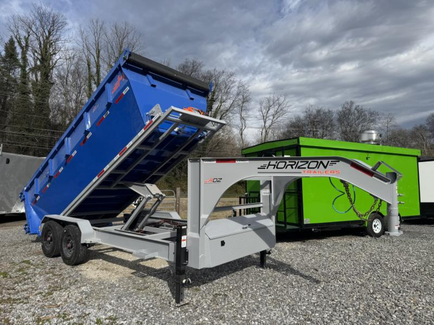 New 2025 Horizon Trailers 7x16 ROLL OFF DUMP PACKAGE 16K GVWR  Roll Off