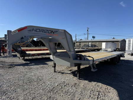 New 2025 Horizon Trailers 102X26 GOOSENECK 26K GVWR Flatbed Trailer