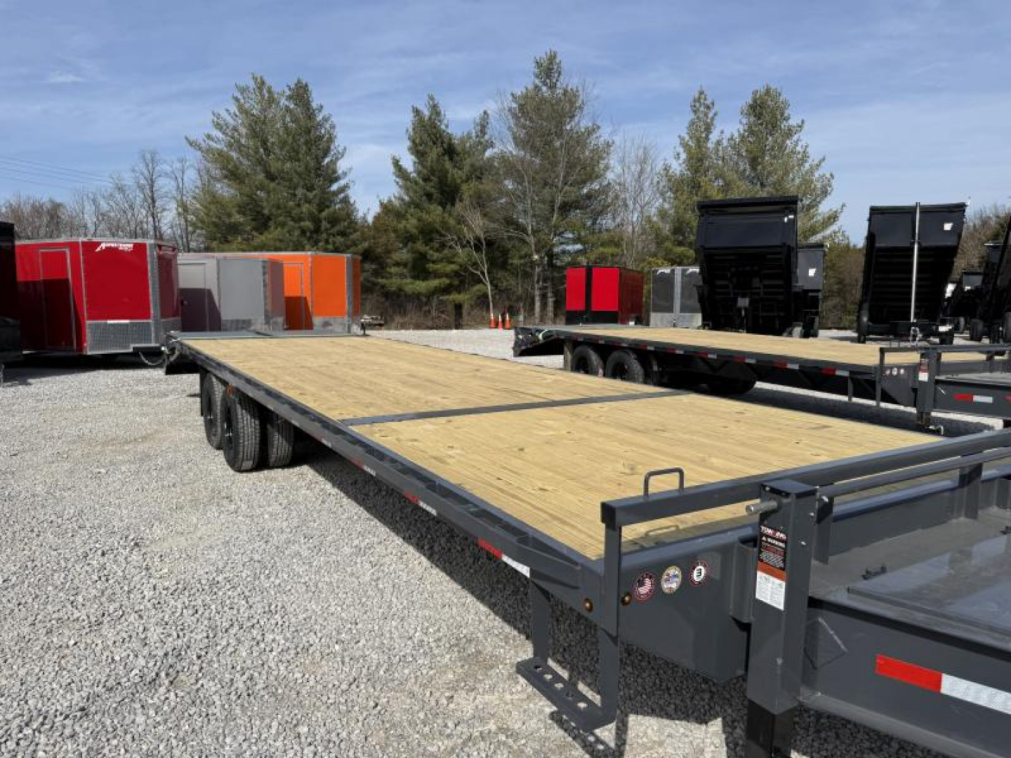 New 2025 Lamar 102X32 EQUIPMENT TRAILER/PINTLE HITCH 20K GVWR