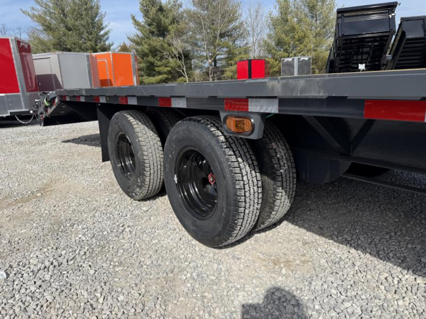New 2025 Lamar 102X32 EQUIPMENT TRAILER/PINTLE HITCH 20K GVWR