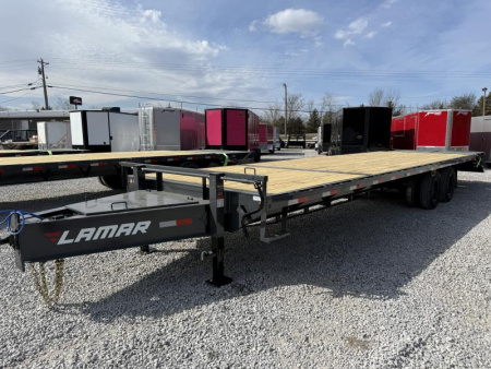 New 2025 Lamar 102X32 EQUIPMENT TRAILER/PINTLE HITCH 20K GVWR
