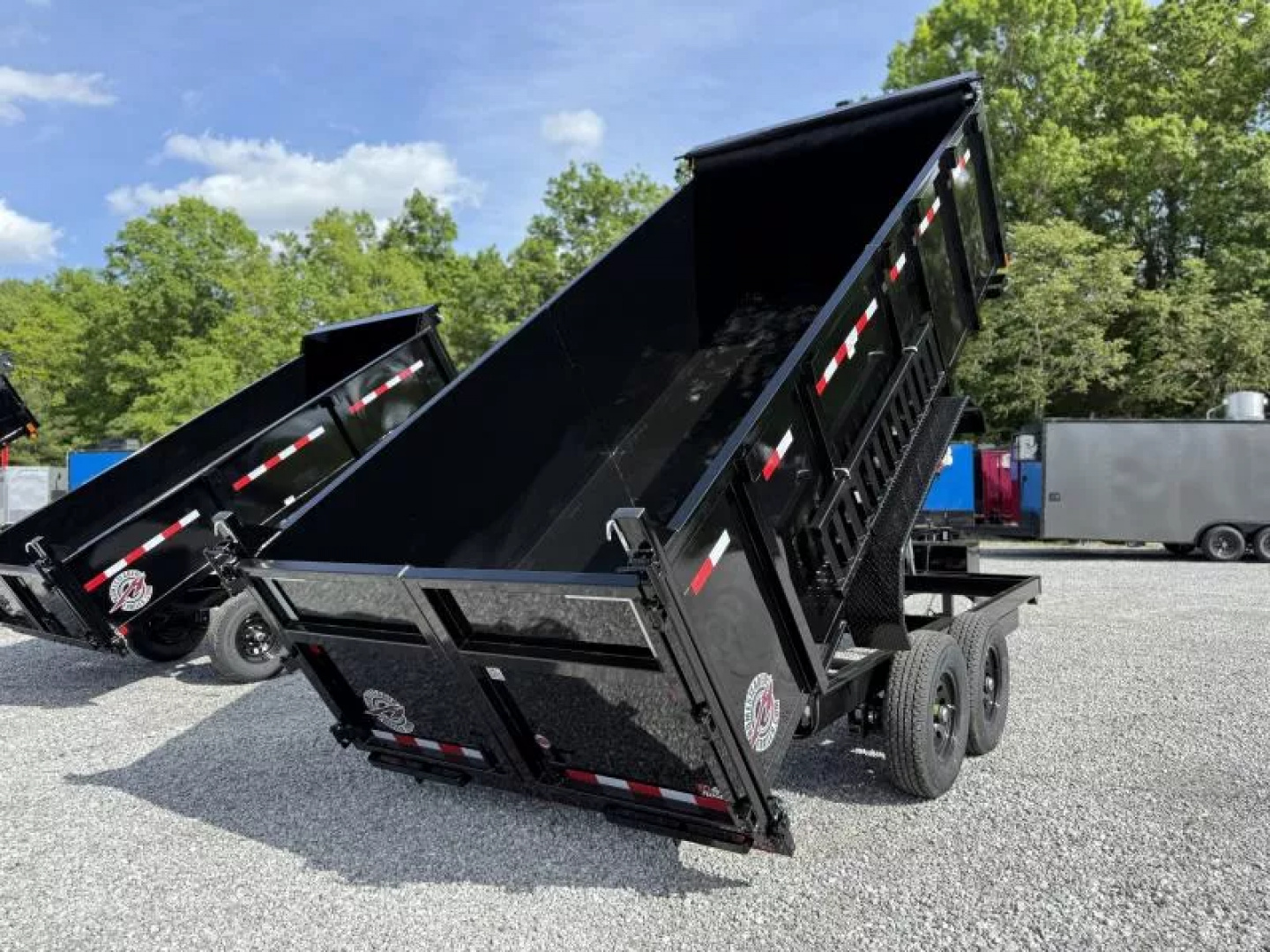 New 2025 Homesteader Trailers 7X16 TX (4FT WALL) Dump Trailer