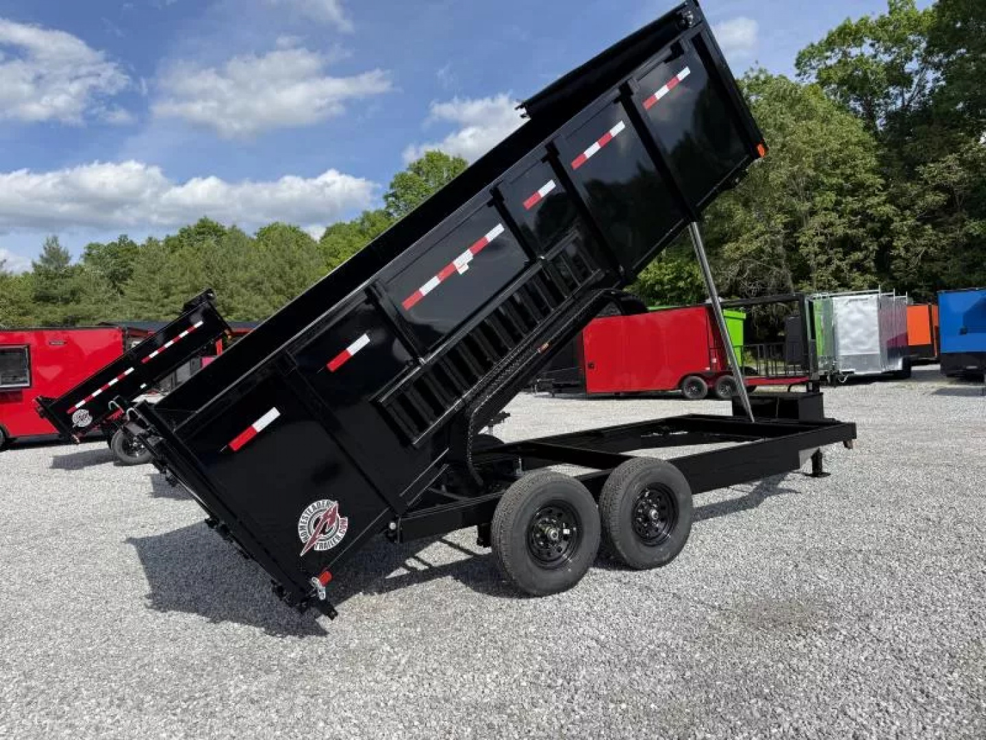 New 2025 Homesteader Trailers 7X16 TX (4FT WALL) Dump Trailer