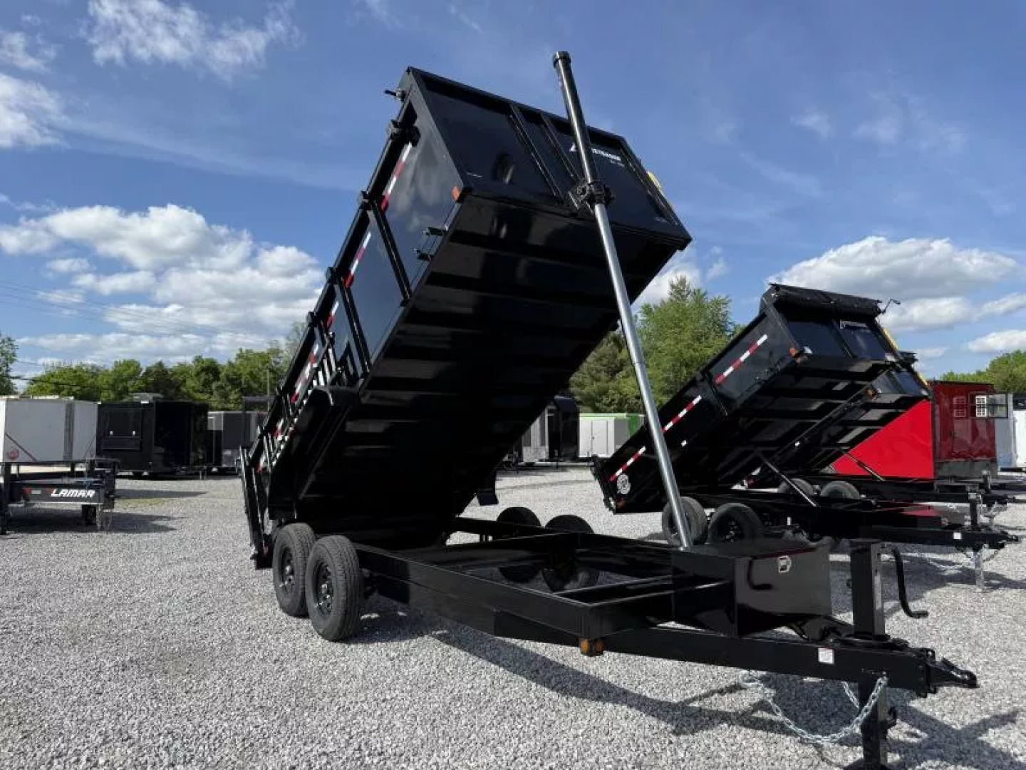 New 2025 Homesteader Trailers 7X16 TX (4FT WALL) Dump Trailer