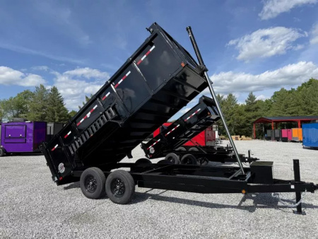 New 2025 Homesteader Trailers 7X16 TX (4FT WALL) Dump Trailer