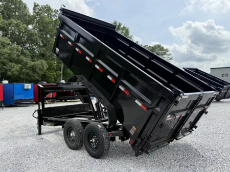 New 2025 LOAD TRAIL 7X14 GOOSENECK (4FT WALL) DUMP TRAILER