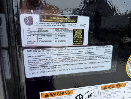 New 2025 LOAD TRAIL 7X14 GOOSENECK (4FT WALL) DUMP TRAILER