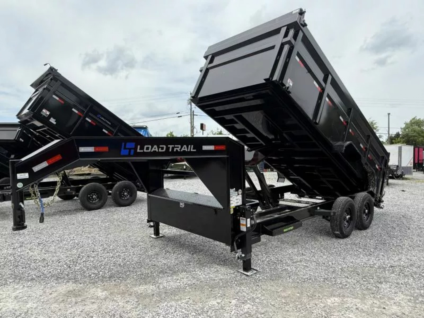 New 2025 LOAD TRAIL 7X16 GOOSENECK (4FT WALL) DUMP TRAILER