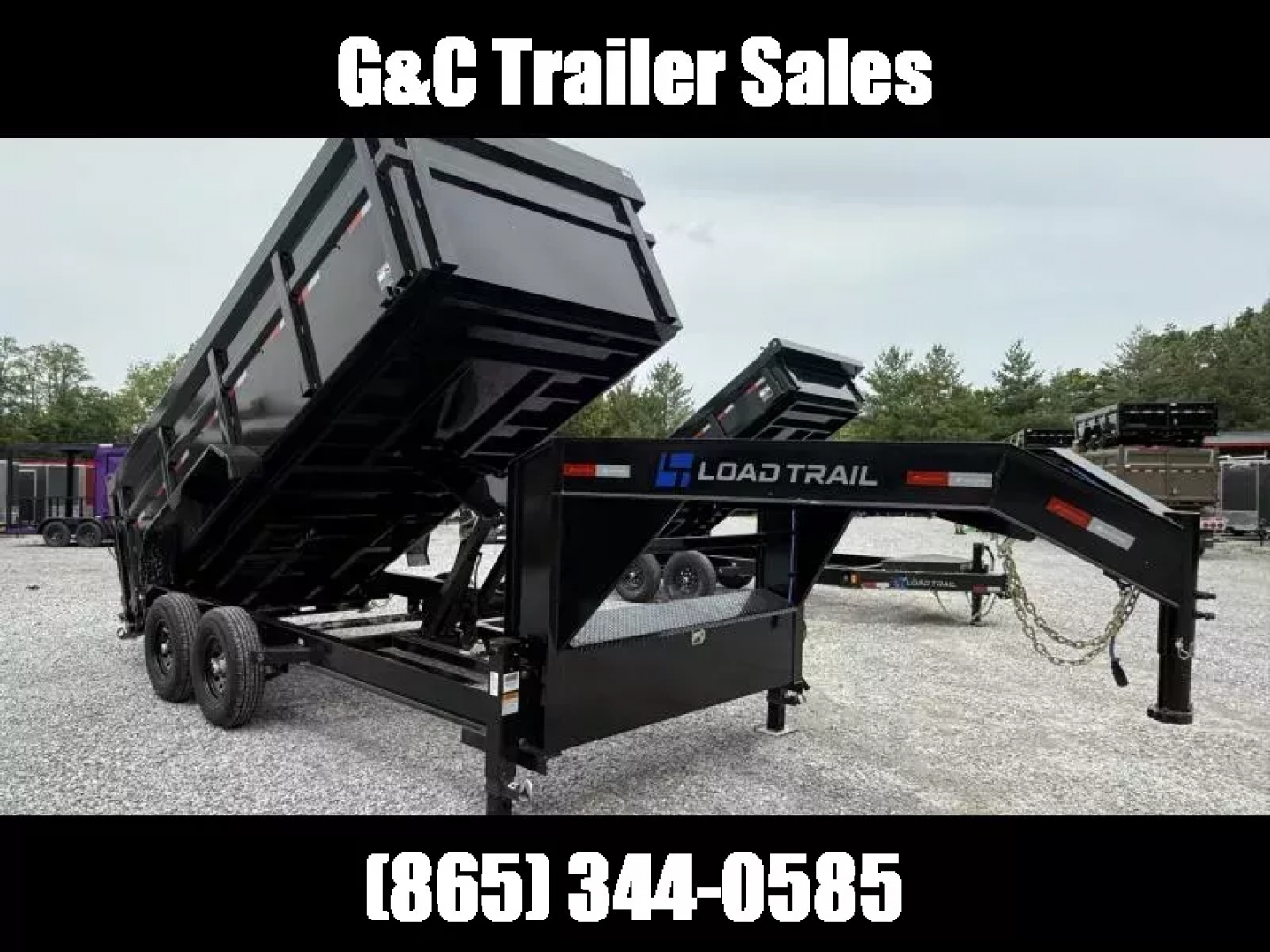 New 2025 LOAD TRAIL 7X16 GOOSENECK (4FT WALL) DUMP TRAILER