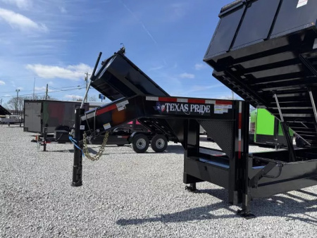 New 2025 Texas Pride Trailers 8x20 (4FT WALLS) GOOSENECK DUMP TRAILER 26K GVWR Dump Trailer
