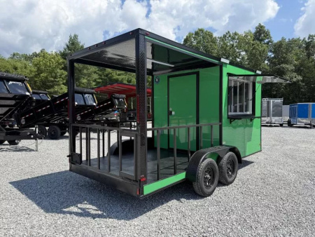 New 2026 All World Trailers 7X16 TA CONCESSION BBQ TRAILER Vending / Concession Trailer