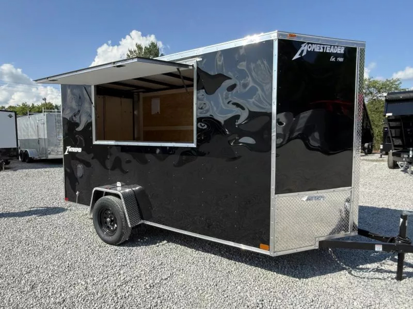 New 2026 Homesteader Trailers 6X12 IS (BARN DOORS) CONCESSION WINDOW Vending / Concession Trailer