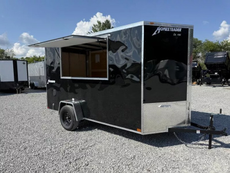 New 2026 Homesteader Trailers 6X12 IS (BARN DOORS) CONCESSION WINDOW Vending / Concession Trailer