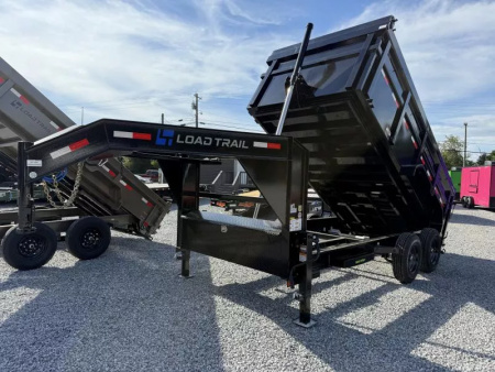 New 2026 LOAD TRAIL 7X14 GOOSENECK (4FT WALL) TANDEM AXLE GOOSENECK LOW-PRO DUMP (16K GVWR)