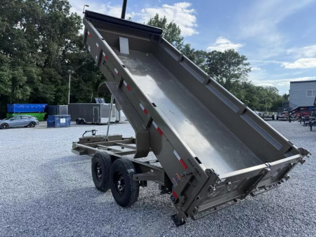 New 2026 LOAD TRAIL 7X16 TANDEM AXLE DUMP LOW-PRO DUMP (2FT WALL) (14K GVWR)