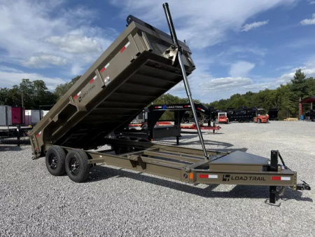 New 2026 LOAD TRAIL 7X16 TANDEM AXLE DUMP LOW-PRO DUMP (2FT WALL) (14K GVWR)